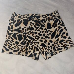 Leopard Print Women's Shorts